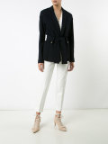 plunge belted jacket 