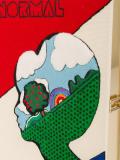 embroidered normal alien book clutch