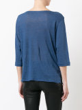 cropped sleeve T-shirt