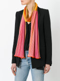 ribbed knit scarf