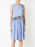 checked print dress