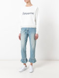 'Parisienne' print sweatshirt