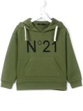 logo print hoodie