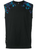 destroyed back sleeveless T-shirt