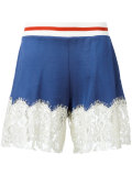 lace trim shorts