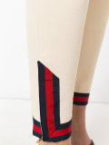 Web zipped cuff trousers