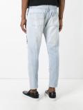 floral embroidery jeans