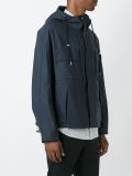 chest pocket hooded jacket