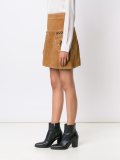 leather a-line skirt