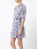 floral print flared dress