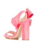 oversized bow sandals