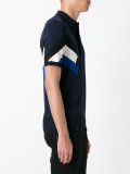 panelled polo shirt