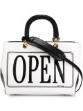 open closed印花手提包 
