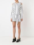 striped panelled blazer