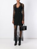 sheer lace overlay dress