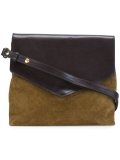 panelled shoulder bag 