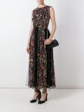 花卉印花百褶连衣裙