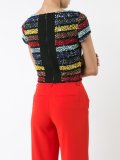 sequined cropped T-shirt