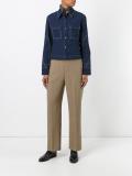 contrast stitched shirt