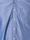 collarless button down shirt