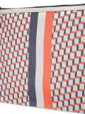 geometric print clutch