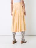 pleated panelled dkirt