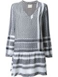 Keffiyeh jacquard V-neck dress