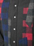 plaid longer stripes shirt