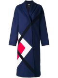 geometric pattern mid coat