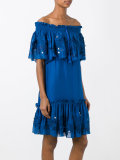 embroidered off-the-shoulder dress