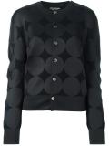 jacquard button down cardigan