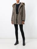 hood detail parka coat