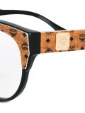logo oval frame sunglasses