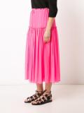 pleated midi skirt