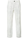 woven linen trousers
