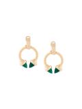 faux malachite earrings