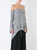 'Graphic Suspended Backless'罩衫