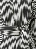 drawstring striped blouse  