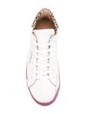 leopard print detail sneakers 