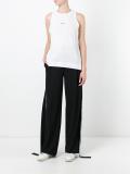 logo print tank top