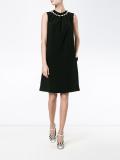 pearl-embellished mini dress