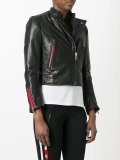 zipped biker jacket 