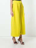 pleated palazzo trousers