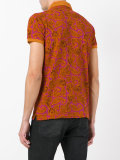 paisley print polo shirt