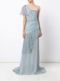 dots prints layered dress