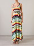 striped maxi dress