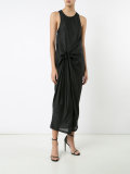 gathered detail shift dress