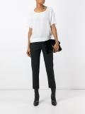 round neck shortsleeved blouse
