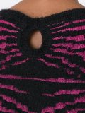 patterned knit sweater