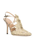 embroidered pointed pumps